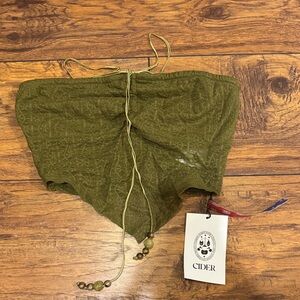 Cider Forest Green Lace Bandeau